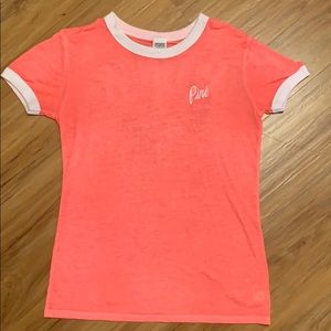 Bright pink/orange T-shirt from Pink